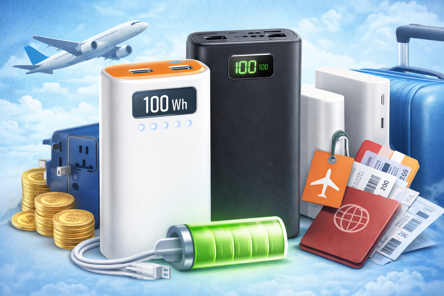 airport rules for power bank