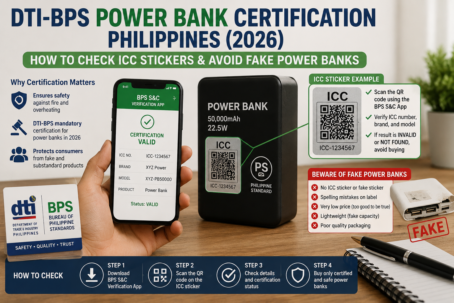 DTI-BPS Power Bank Certification