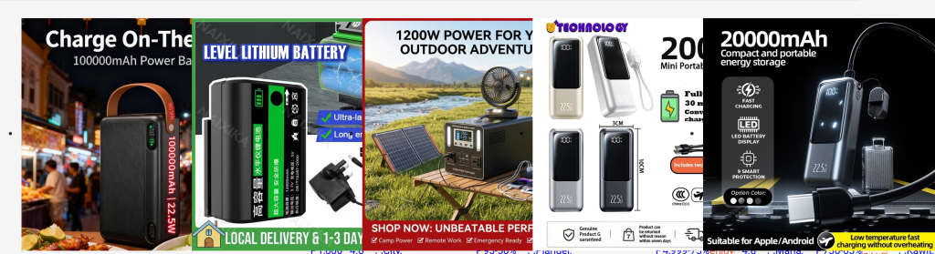 shopee power bank listing 